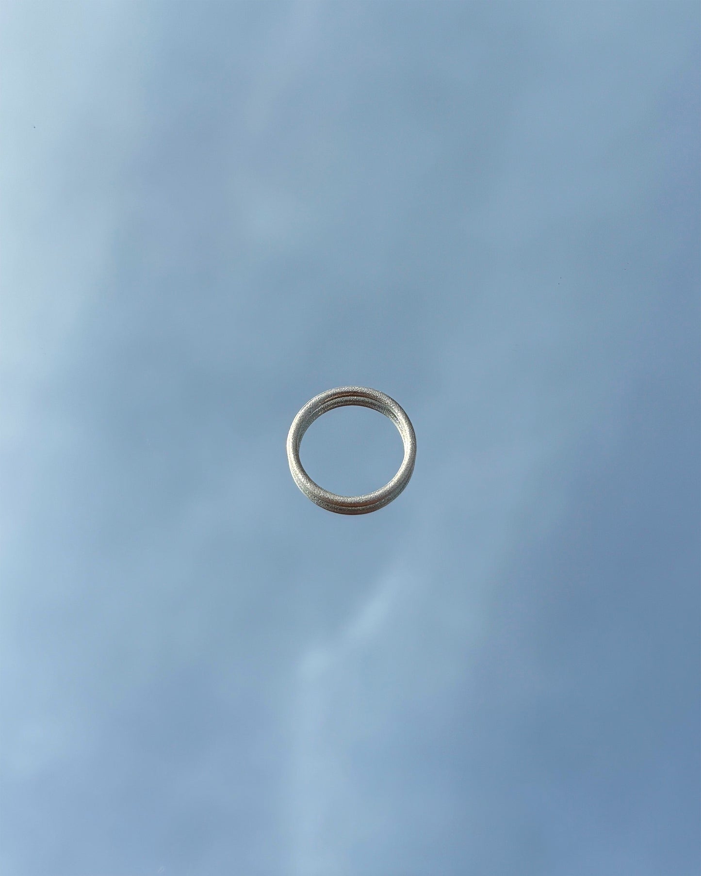 手作飾品品牌 Silhouette Spark 可碰水銀色戒指 Aura Ring