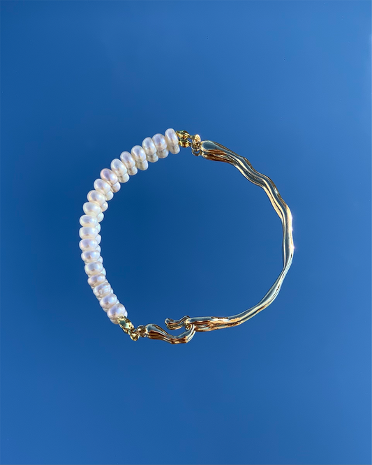 手作飾品品牌 Silhouette Spark 天然珍珠手鍊 Gemini Bracelet