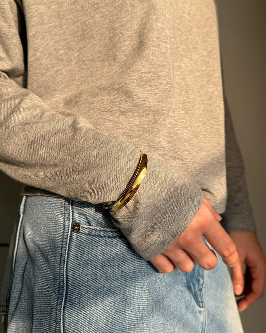 手作飾品品牌 Silhouette Spark 可碰水防水寬版手鐲 Gigi cuff bracelet