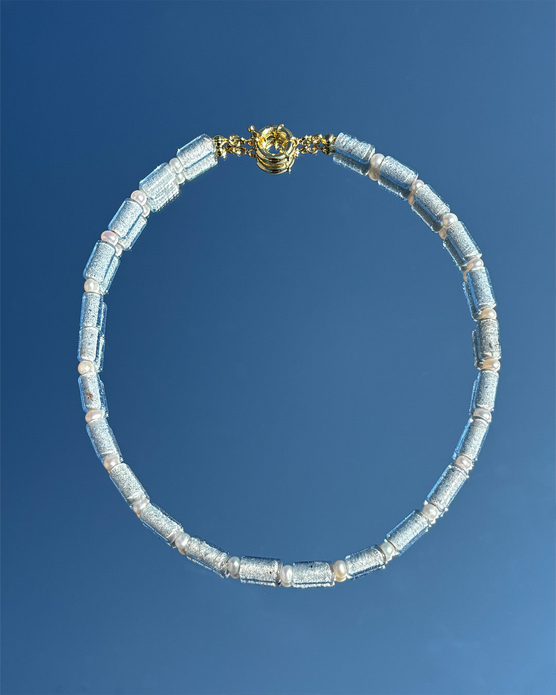 Silhouette Spark 峇里島選材系列 天然珍珠琉璃項鍊 LA MER Necklace