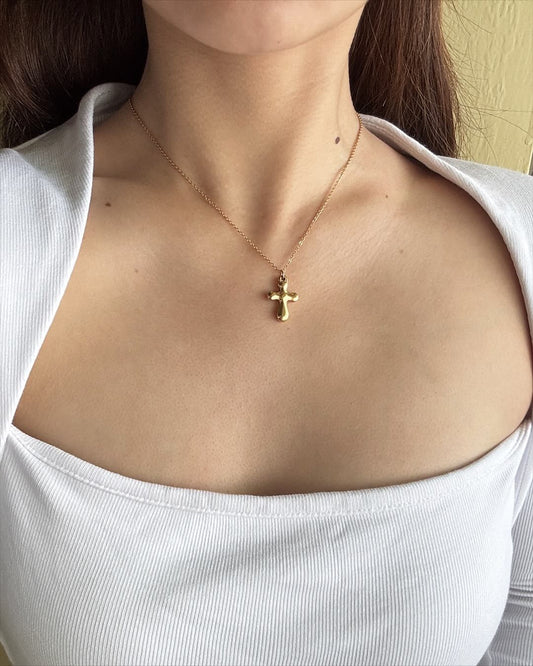 手作飾品品牌 Silhouette Spark 可碰水十字架吊墜項鍊 Nadine Necklace