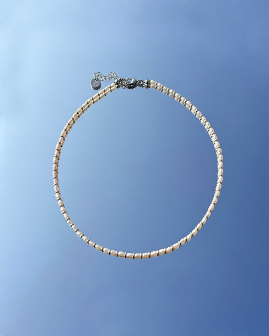 手作飾品品牌 Silhouette Spark 銀色迷你珍珠項鍊 OCIE necklace