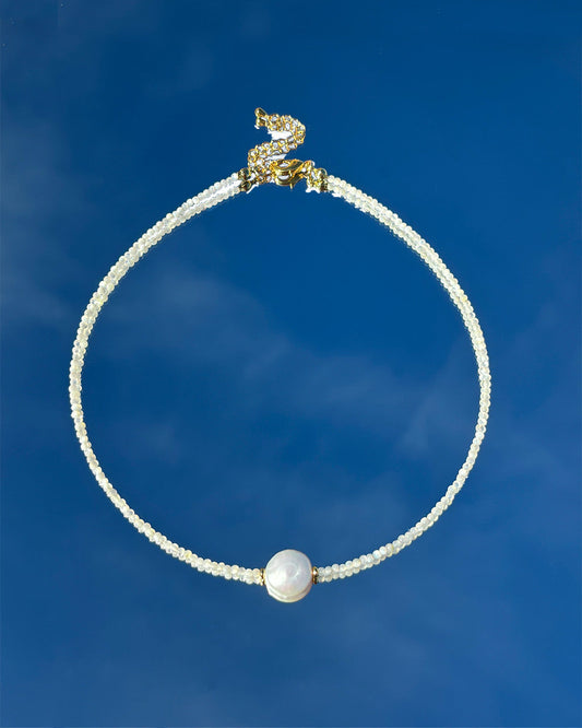 手作飾品品牌 Silhouette Spark 天然貝珠項鍊 Arbe Necklace