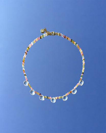 手作飾品品牌 Silhouette Spark 碧璽白水晶項鍊 Aurora 項鍊 Aurora necklace