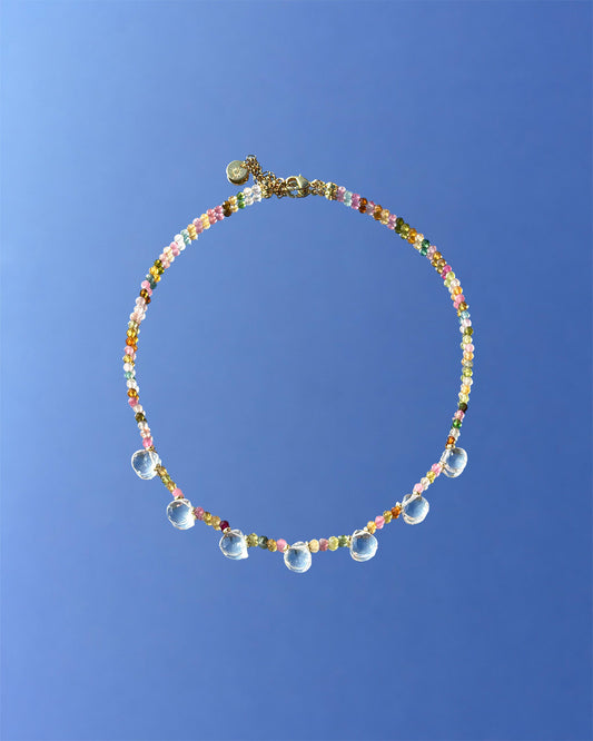 手作飾品品牌 Silhouette Spark 碧璽白水晶項鍊 Aurora 項鍊 Aurora necklace