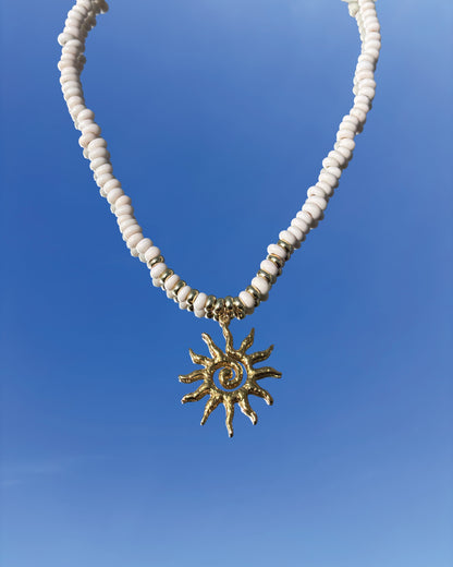 手作飾品品牌 Silhouette Spark 太陽吊墜項鍊 Bina 項鍊 Bina necklace