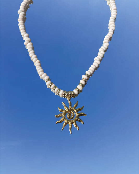 手作飾品品牌 Silhouette Spark 太陽吊墜項鍊 Bina 項鍊 Bina necklace
