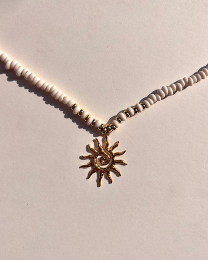 手作飾品品牌 Silhouette Spark 太陽吊墜項鍊 Bina 項鍊 Bina necklace