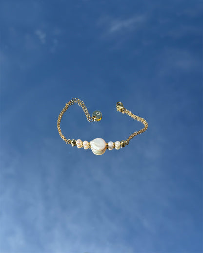 手作飾品品牌 Silhouette Spark 天然珍珠手鍊 Bruna Bracelet