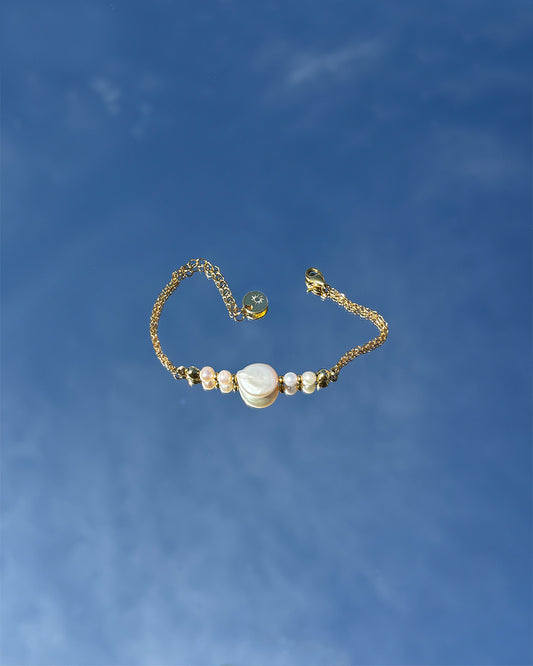 手作飾品品牌 Silhouette Spark 天然珍珠手鍊 Bruna Bracelet