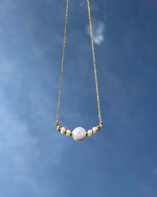 手作飾品品牌 Silhouette Spark 天然珍珠項鍊 Bruna Necklace