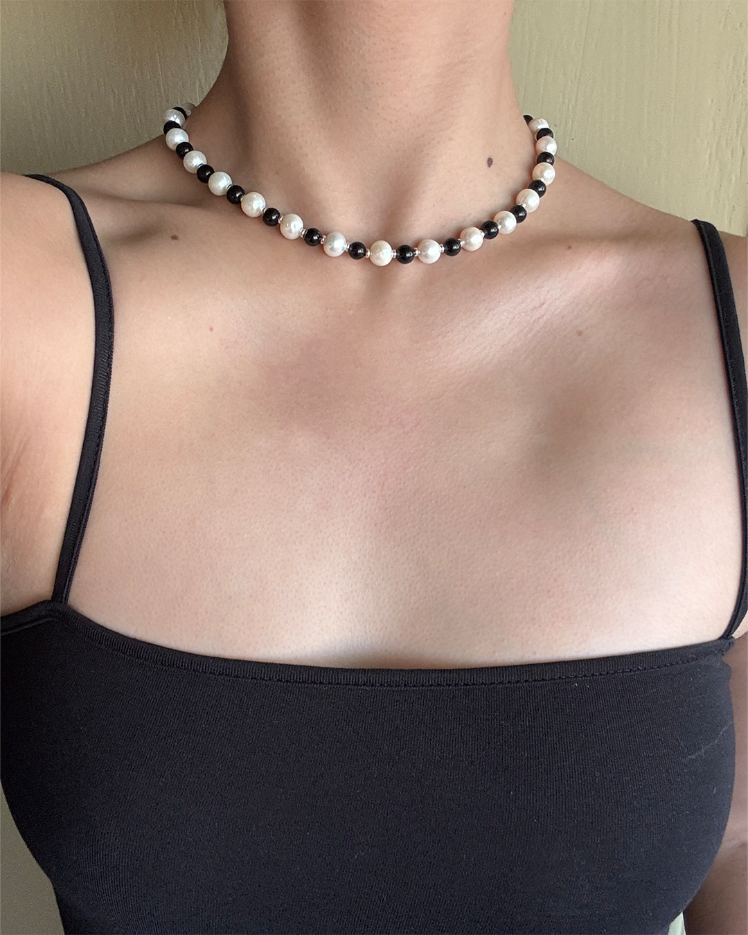 手作飾品品牌 Silhouette Spark 天然珍珠項鍊 Drew Necklace