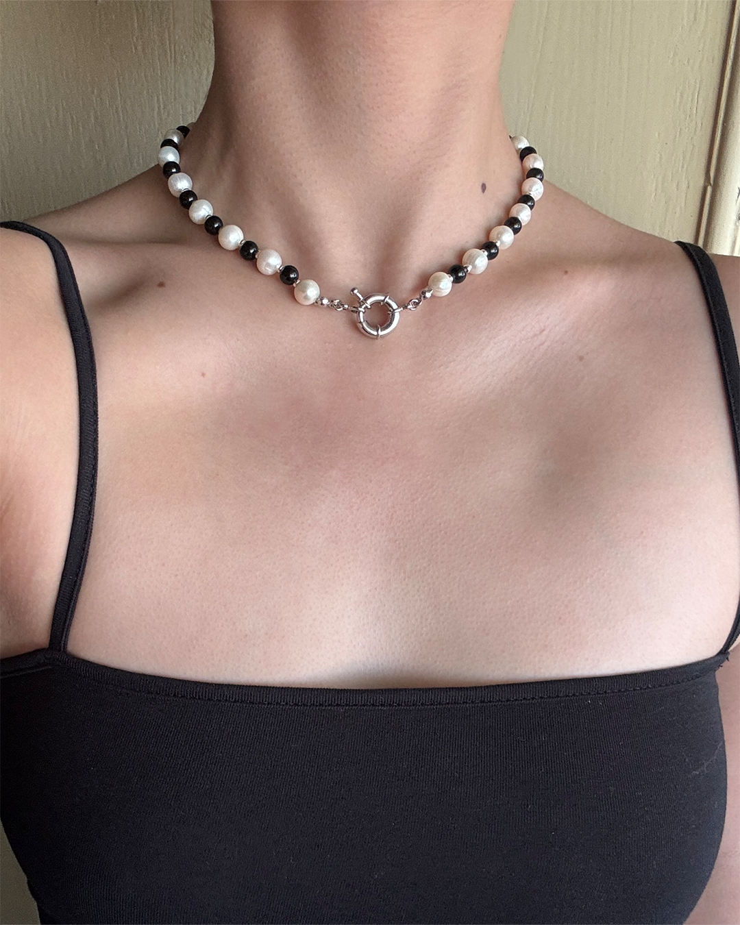 手作飾品品牌 Silhouette Spark 天然珍珠項鍊 Drew Necklace