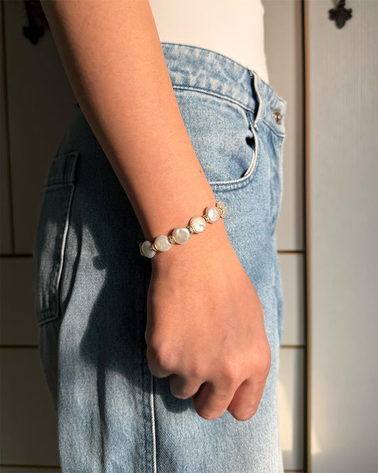 手作飾品品牌 Silhouette Spark 巴洛克珍珠手鍊 Emmy 手鍊 Emmy bracelet