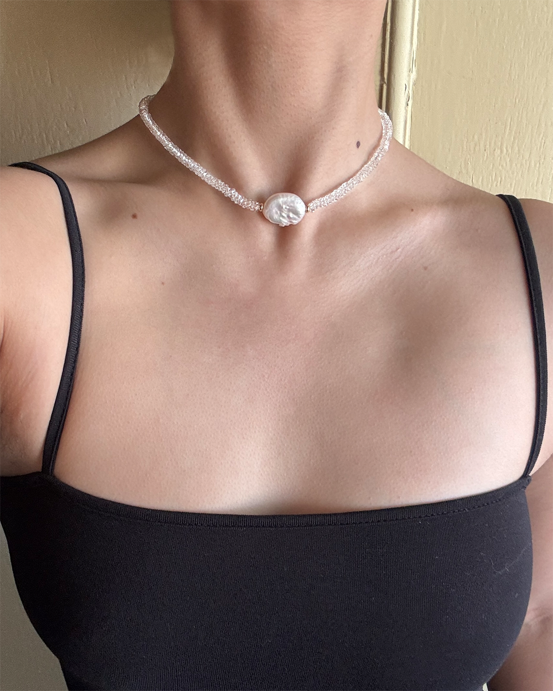 手作飾品品牌 Silhouette Spark 巴洛克水晶項鍊 Kalae Necklace