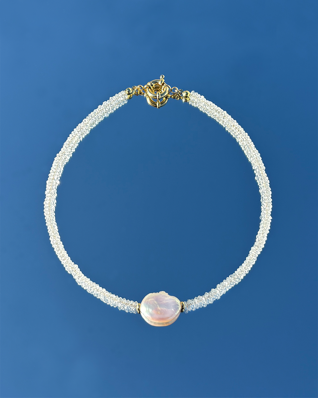 手作飾品品牌 Silhouette Spark 巴洛克水晶項鍊 Kalae Necklace