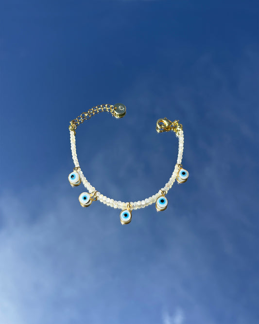 手作飾品品牌 Silhouette Spark 天然石惡魔眼手鍊 Eno Bracelet