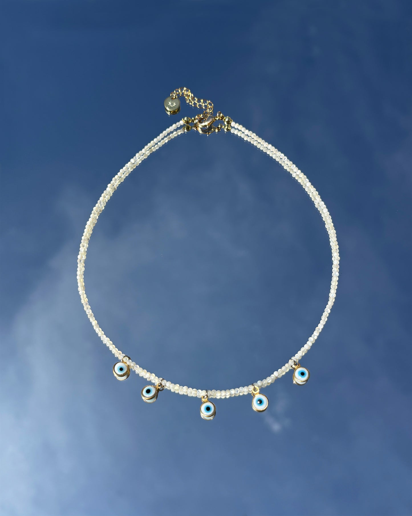 手作飾品品牌 Silhouette Spark 天然石惡魔眼項鍊 Eno Necklace