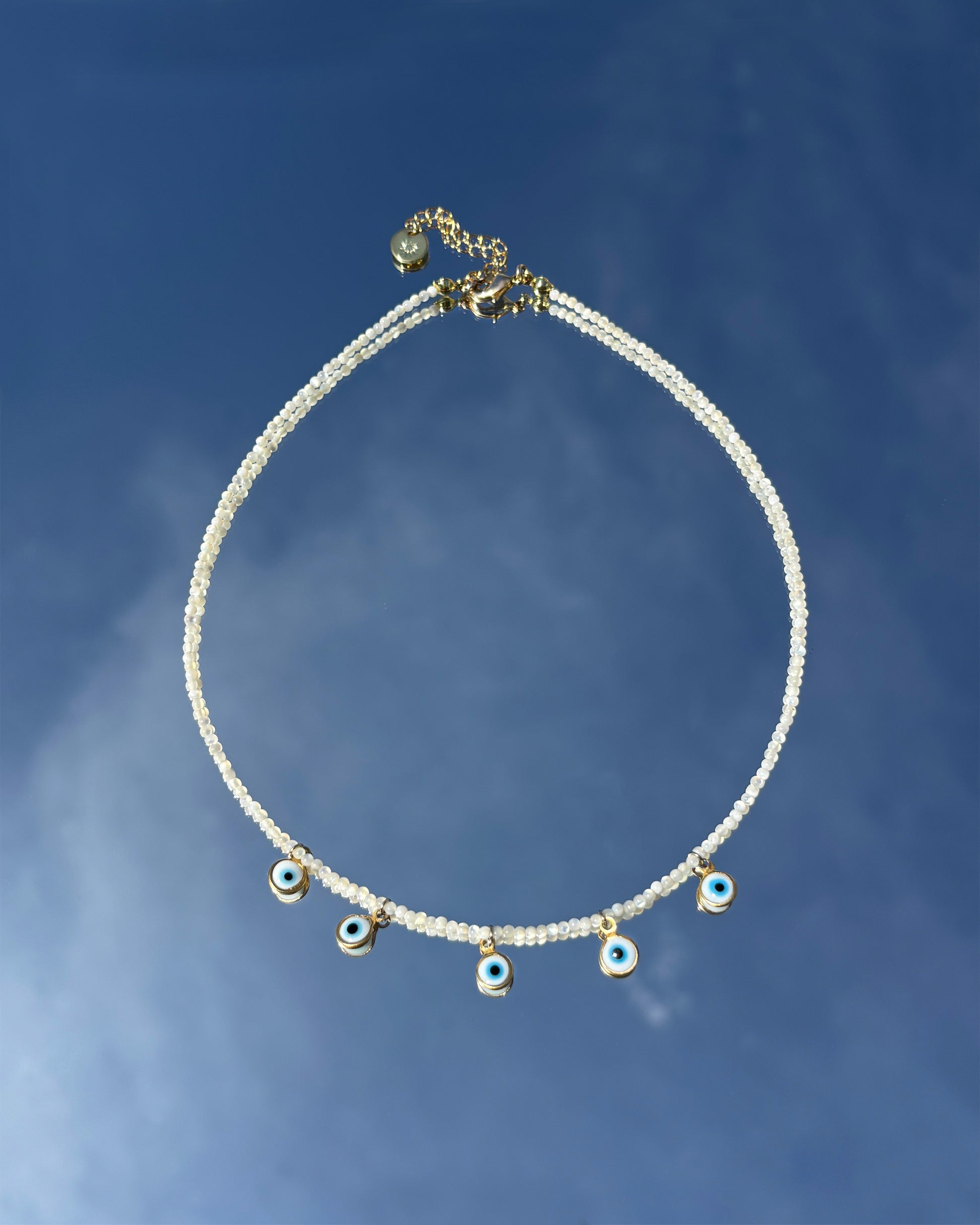 手作飾品品牌 Silhouette Spark 天然石惡魔眼項鍊 Eno Necklace