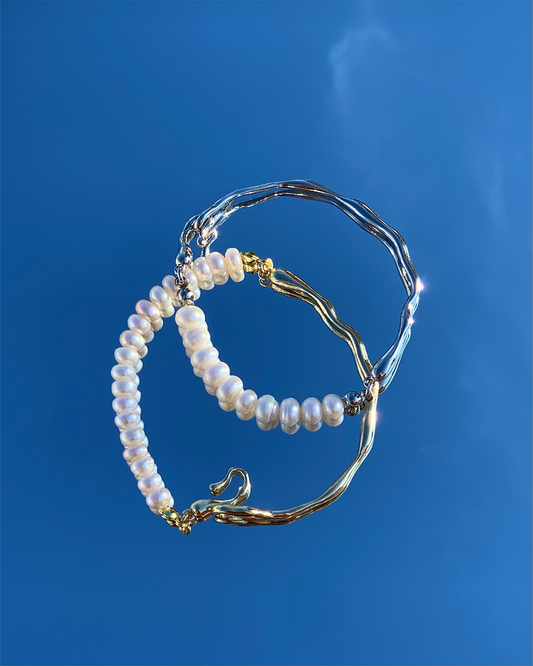 手作飾品品牌 Silhouette Spark 天然珍珠手鍊 Gemini Bracelet