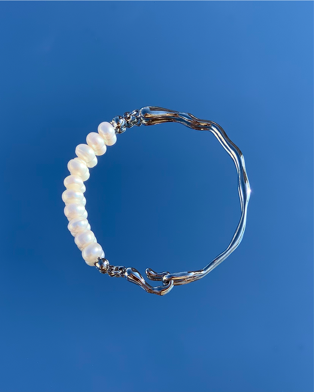 手作飾品品牌 Silhouette Spark 天然珍珠手鍊 Gemini Bracelet