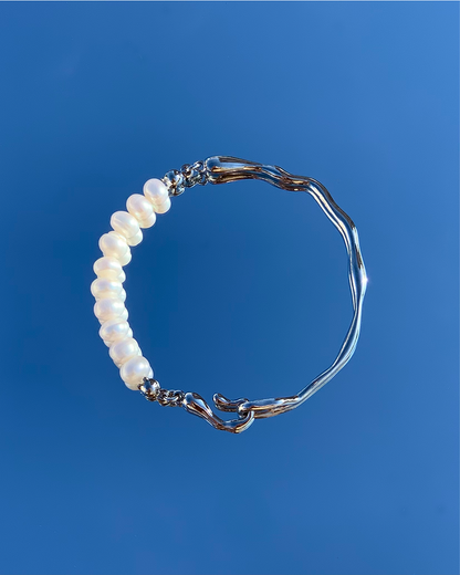 手作飾品品牌 Silhouette Spark 天然珍珠手鍊 Gemini Bracelet