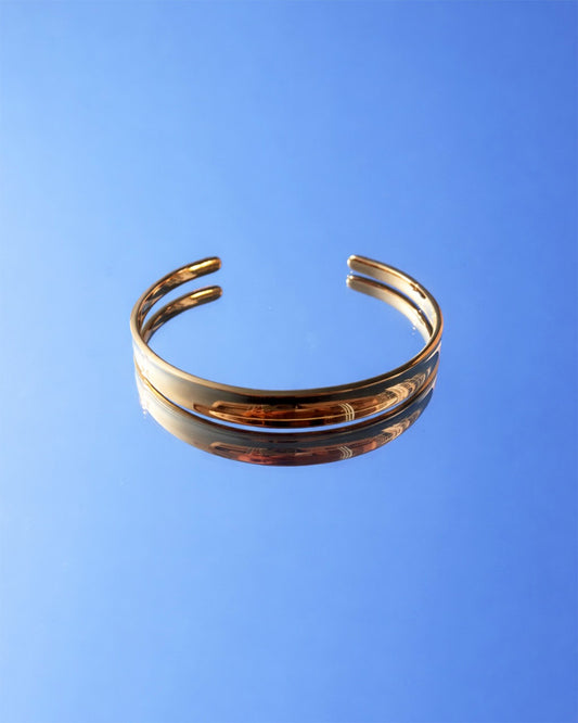 手作飾品品牌 Silhouette Spark 可碰水防水寬版手鐲 Gigi cuff bracelet