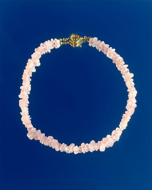 手作飾品品牌 Silhouette Spark 天然石項鍊 粉晶項鍊 Ife Necklace
