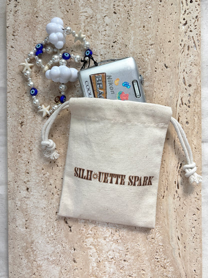 SILHOUETTE SPARK drawstring pouch