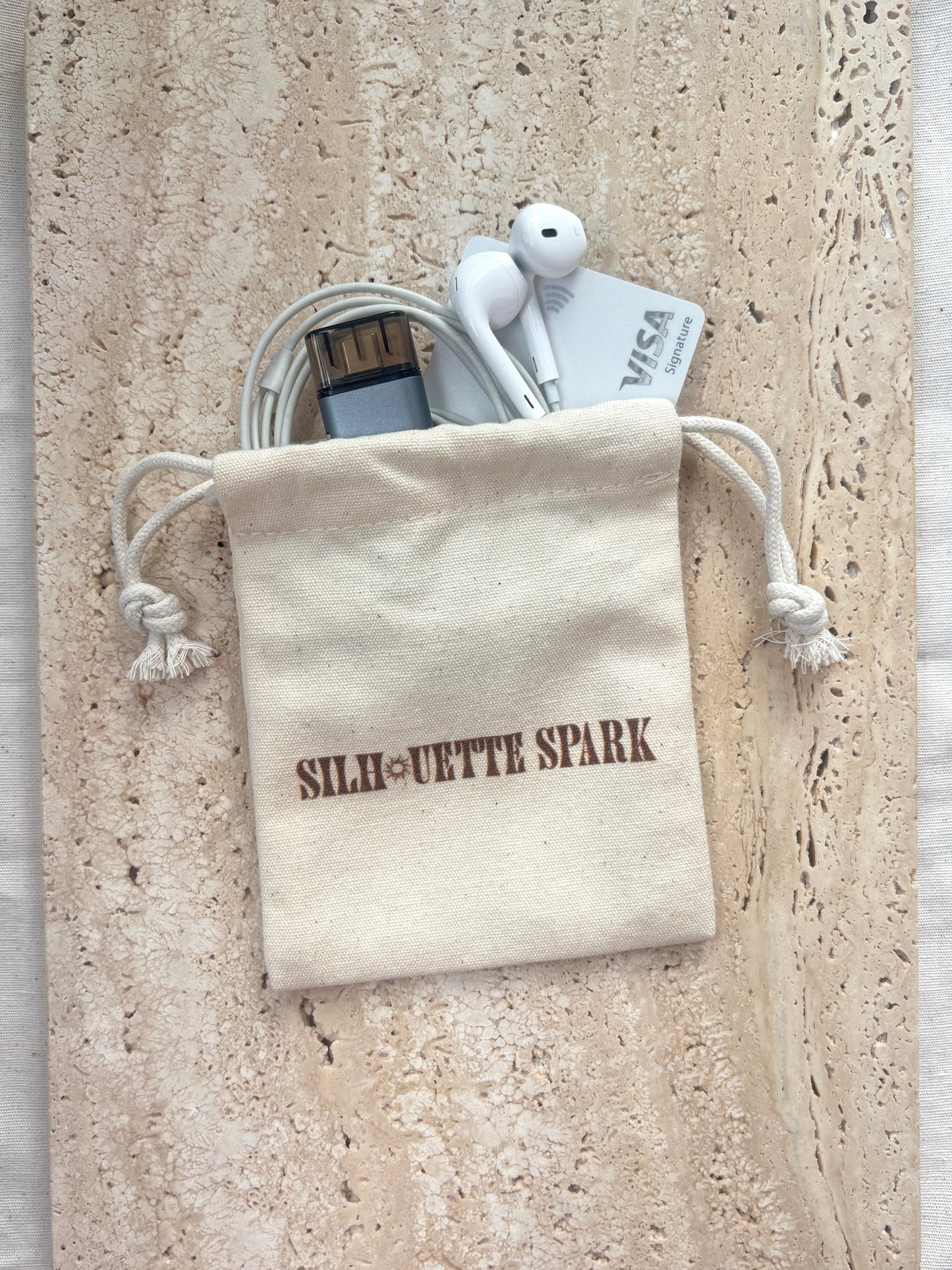 SILHOUETTE SPARK drawstring pouch