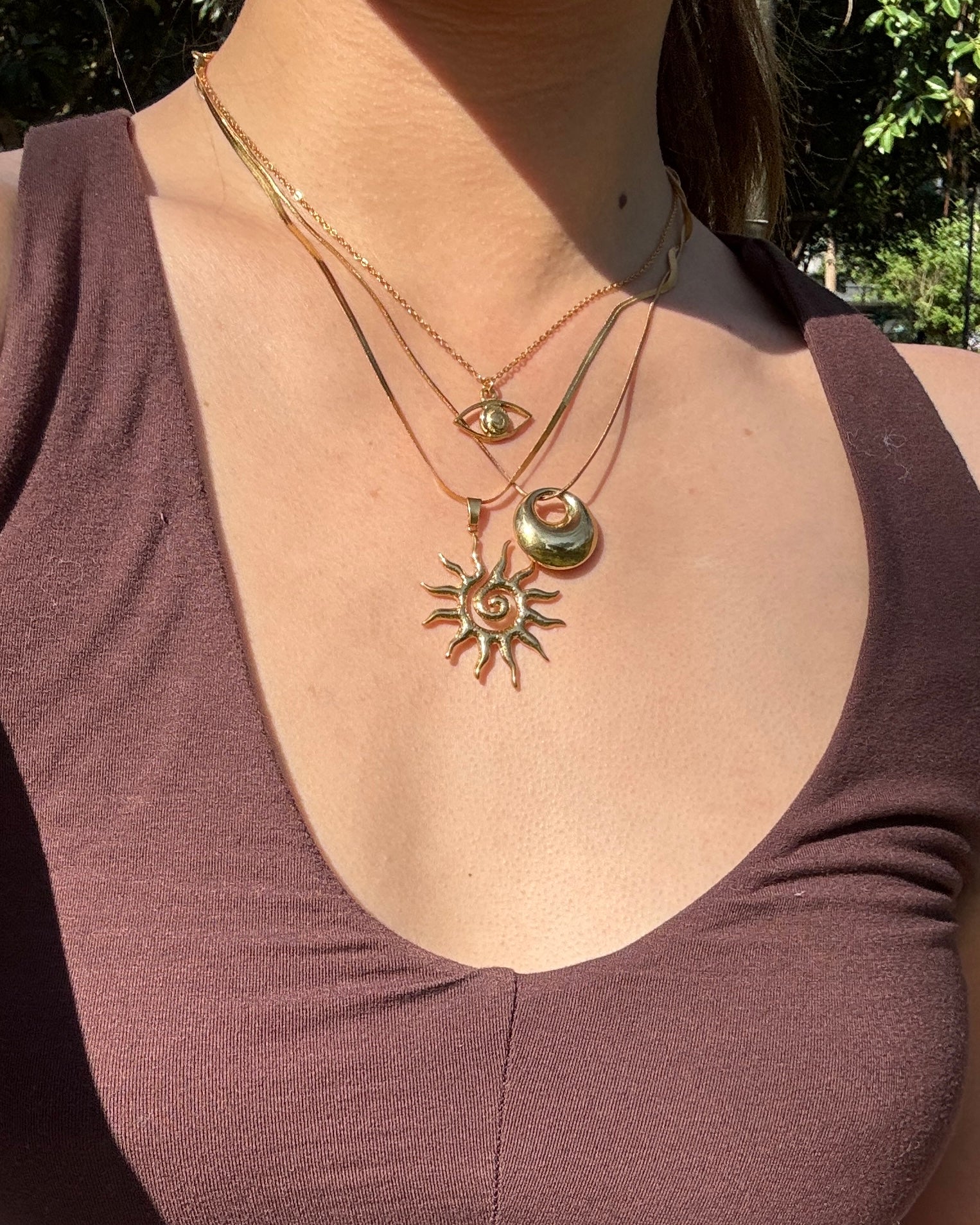 手作飾品品牌 Silhouette Spark 可碰水惡魔眼吊墜項鍊 Mona Necklace