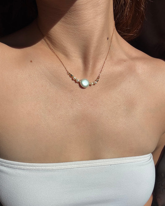 手作飾品品牌 Silhouette Spark 天然珍珠項鍊 Bruna Necklace