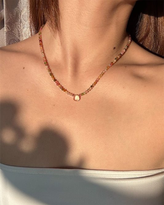 手作飾品品牌 Silhouette Spark 碧璽白水晶項鍊 Ivy 項鍊 Ivy necklace