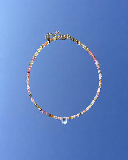 手作飾品品牌 Silhouette Spark 碧璽白水晶項鍊 Ivy 項鍊 Ivy necklace