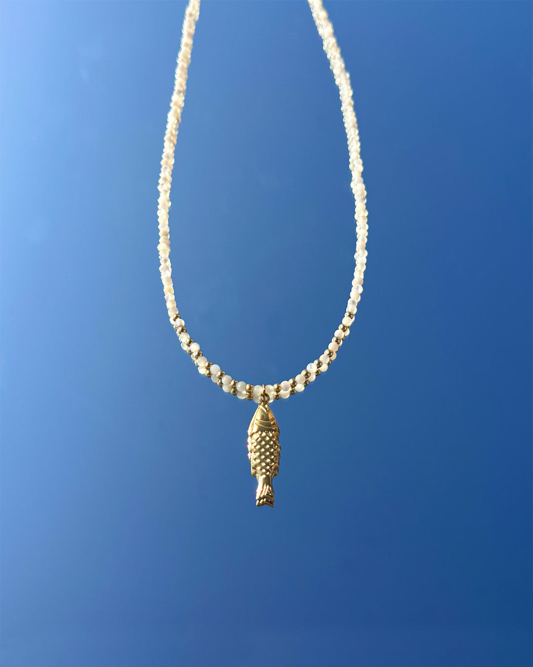 手作飾品品牌 Silhouette Spark 馬蹄貝珠幸運魚項鍊 Kini 項鍊 Kini shell beads necklace