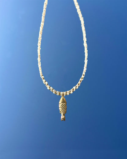 手作飾品品牌 Silhouette Spark 馬蹄貝珠幸運魚項鍊 Kini 項鍊 Kini shell beads necklace