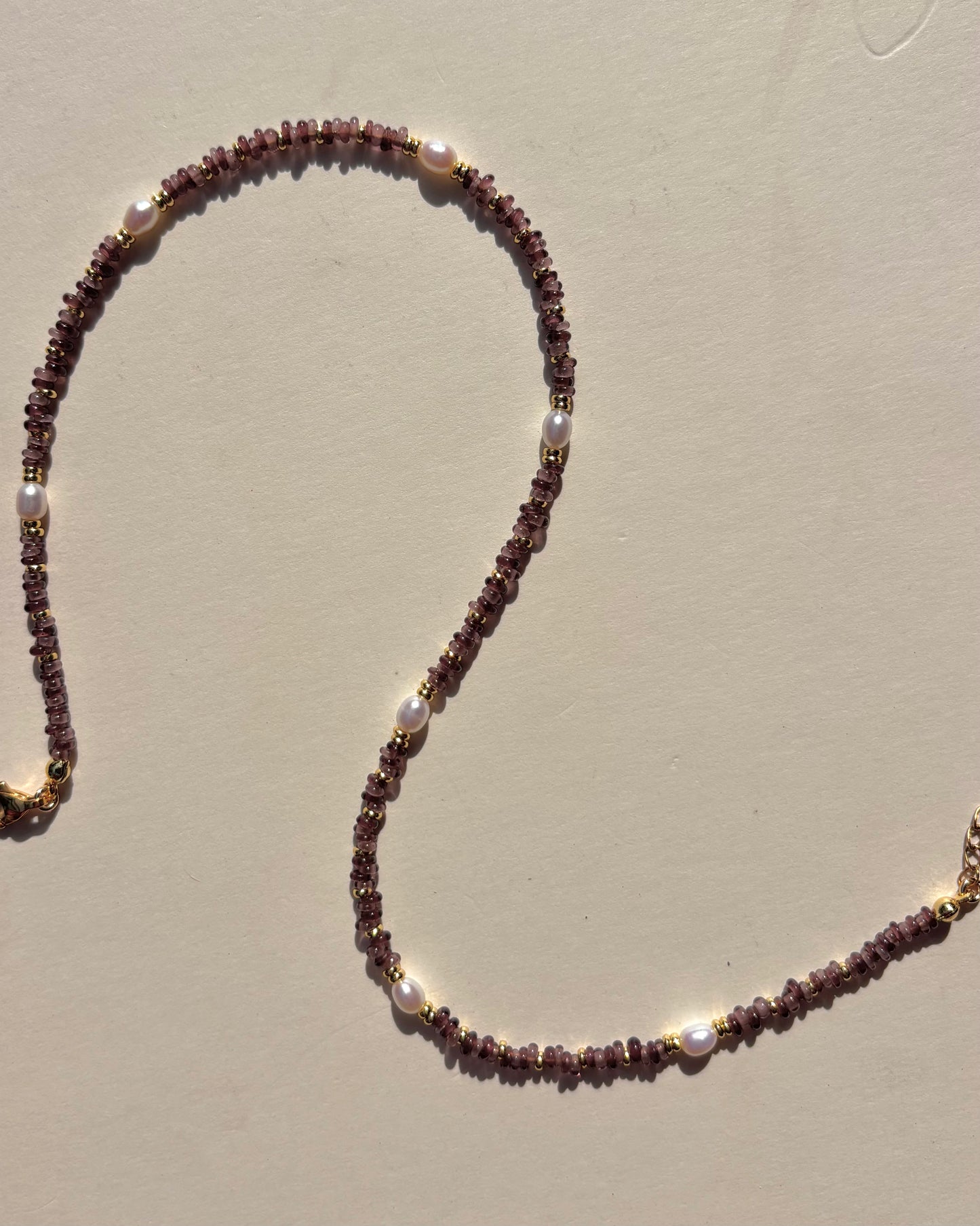 手作飾品品牌 Silhouette Spark 紫色珍珠項鍊 Luni 項鍊 Luni necklace