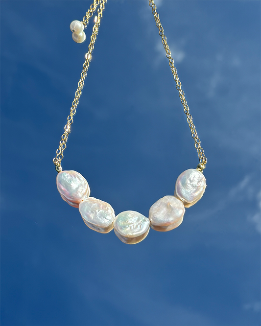 手作飾品品牌 Silhouette Spark 巴洛克珍珠項鍊 Mae Necklace