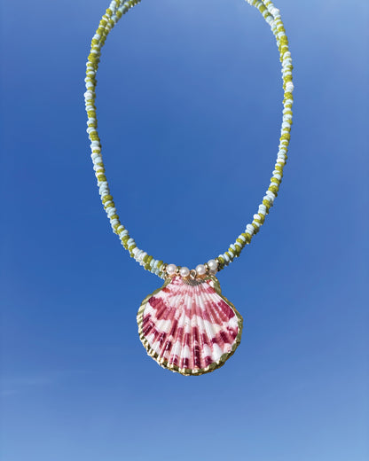 手作飾品品牌 Silhouette Spark 貝殼吊墜珍珠項鍊 Mia 項鍊 Mia necklace