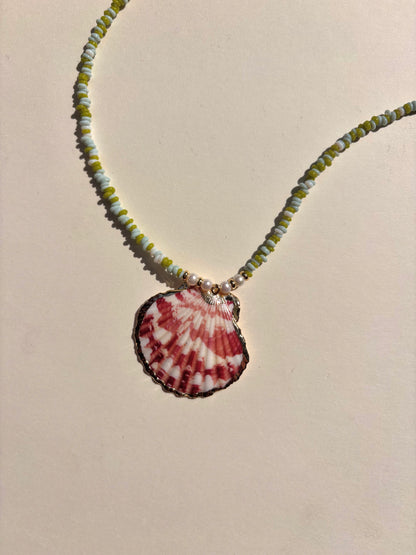 手作飾品品牌 Silhouette Spark 貝殼吊墜珍珠項鍊 Mia 項鍊 Mia necklace