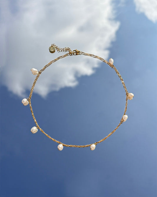 手作飾品品牌 Silhouette Spark 防水珍珠項鍊 Moana Necklace