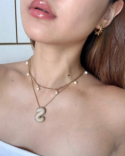 手作飾品品牌 Silhouette Spark 防水珍珠項鍊 Moana Necklace