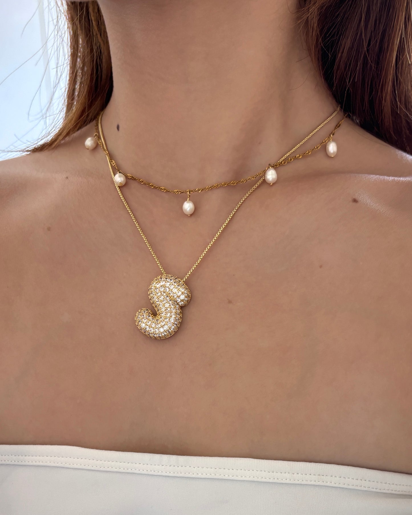 手作飾品品牌 Silhouette Spark 防水珍珠項鍊 Moana Necklace