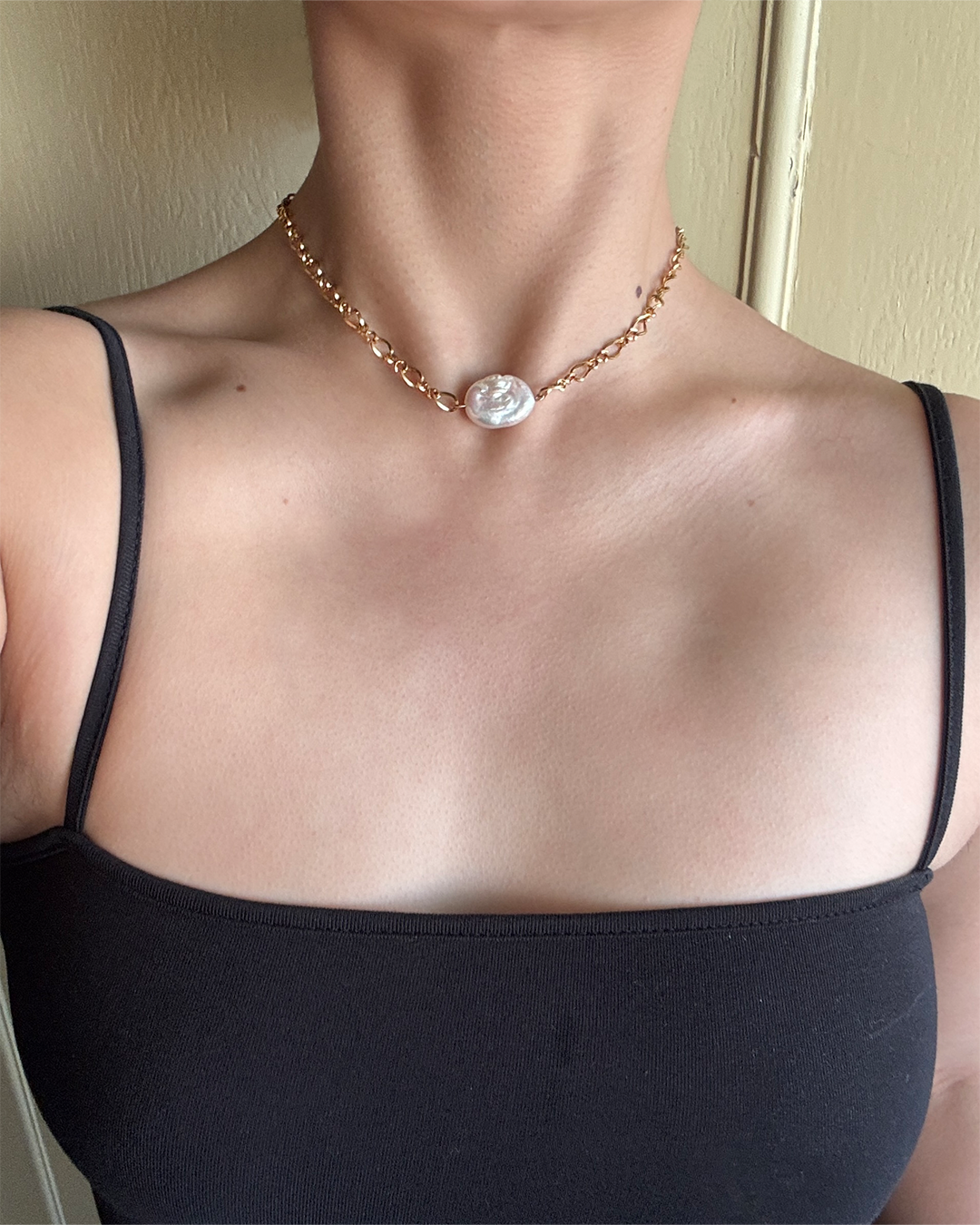 手作飾品品牌 Silhouette Spark 巴洛克珍珠項鍊 Nova Necklace