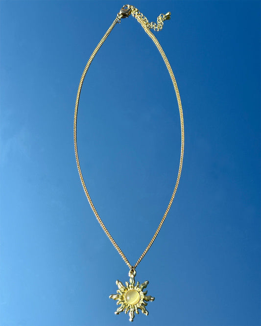 手作飾品品牌 Silhouette Spark 太陽吊墜項鍊 Sol Necklace