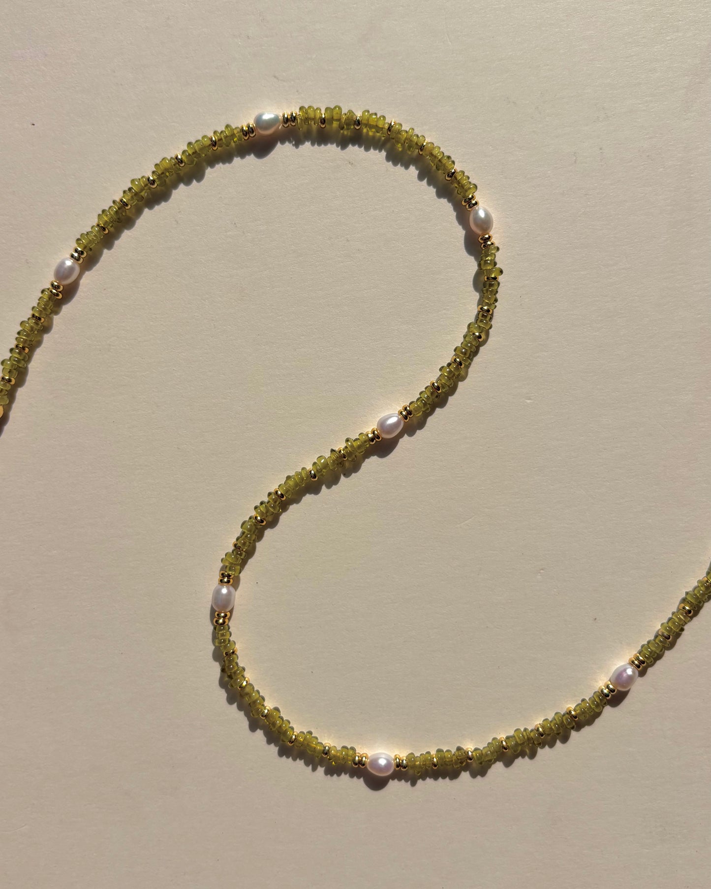 手作飾品品牌 Silhouette Spark 綠色珍珠項鍊 Taito 項鍊 Taito necklace