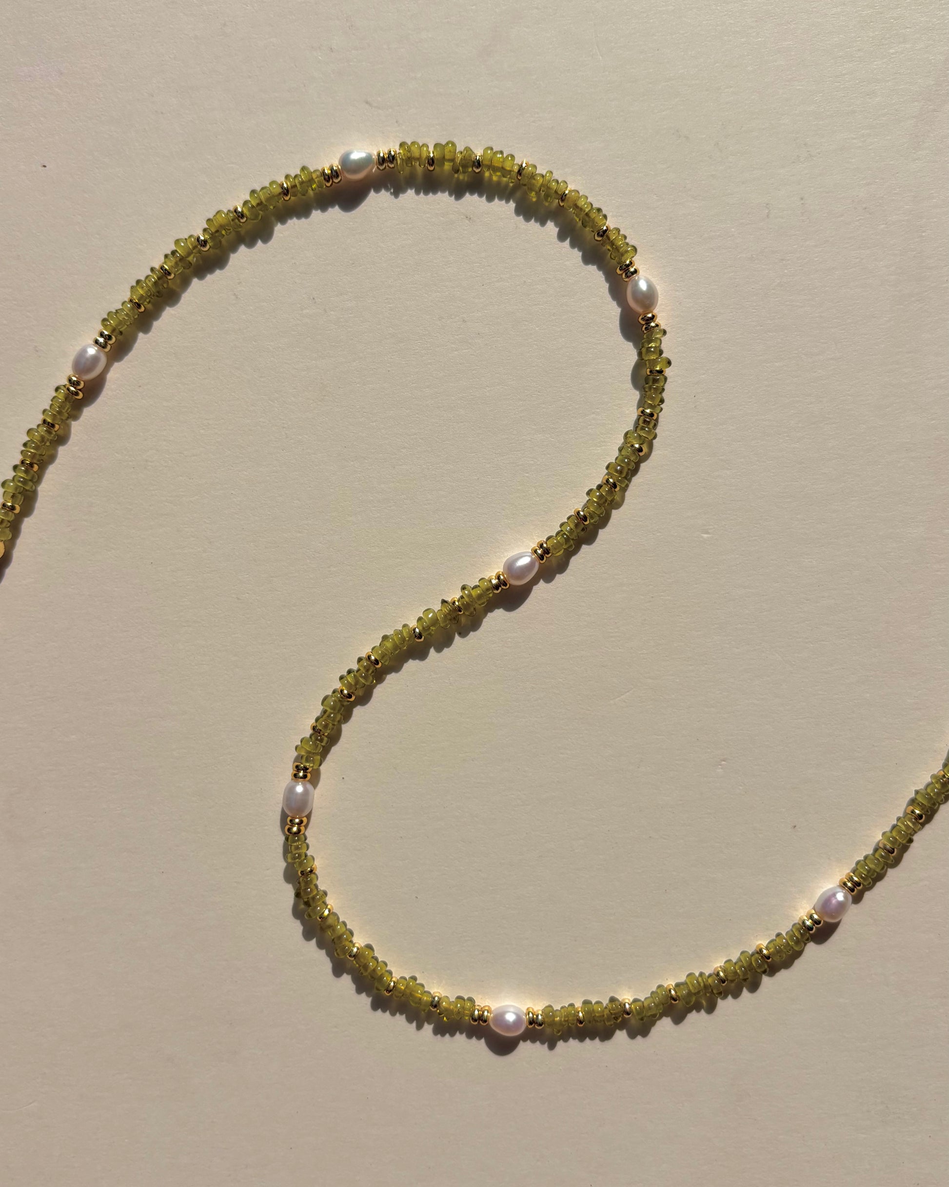 手作飾品品牌 Silhouette Spark 綠色珍珠項鍊 Taito 項鍊 Taito necklace