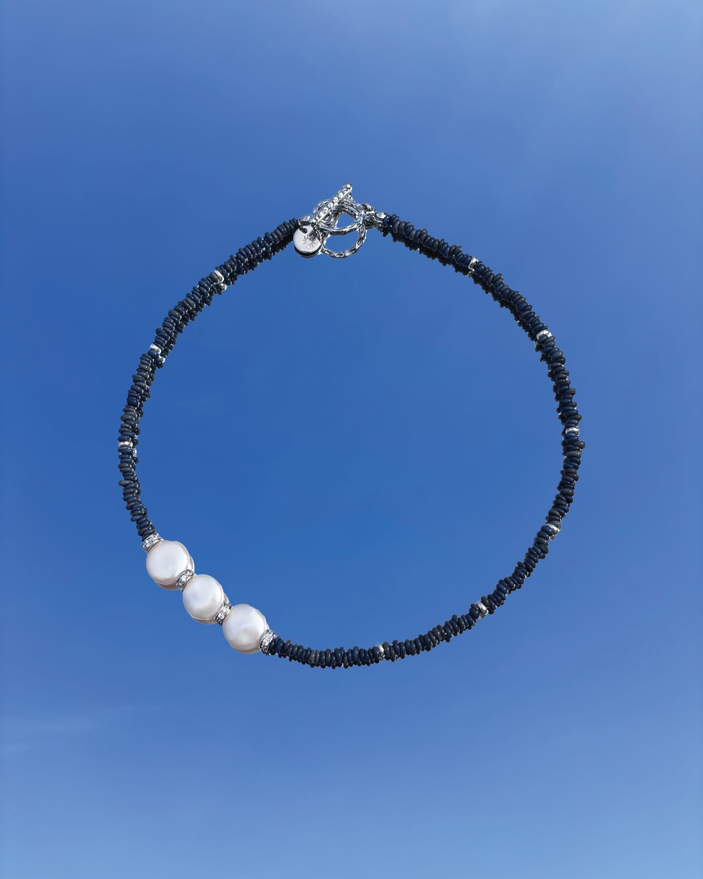 手作飾品品牌 Silhouette Spark 深藍色珍珠項鍊 Ula 項鍊 Ula necklace